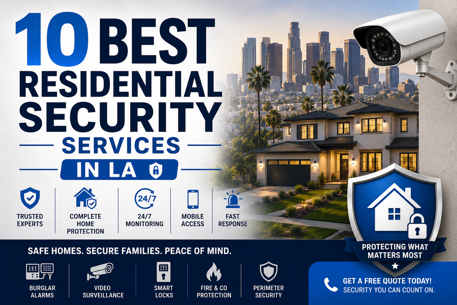 Photography illustrating “10 Best Residential Security Services in LA”